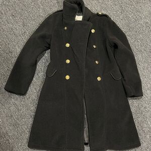 Copper Key Black and Gold Pea Coat